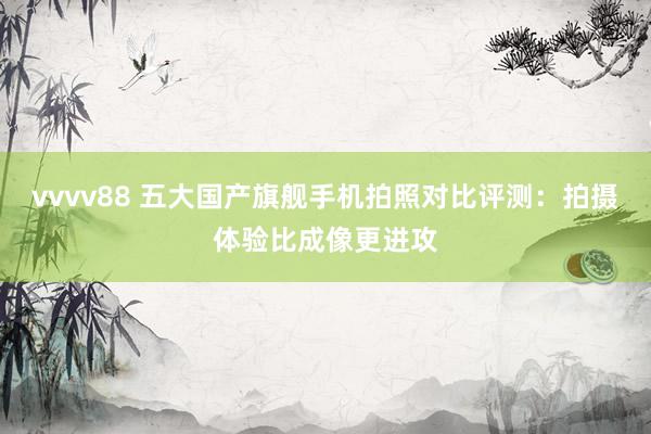 vvvv88 五大国产旗舰手机拍照对比评测：拍摄体验比成像更进攻