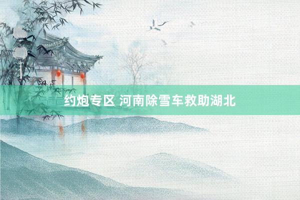 约炮专区 河南除雪车救助湖北