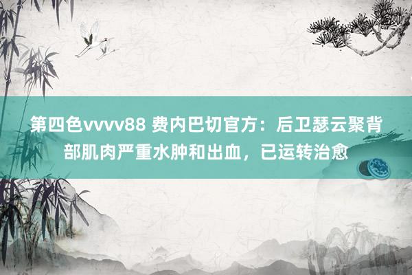 第四色vvvv88 费内巴切官方：后卫瑟云聚背部肌肉严重水肿和出血，已运转治愈